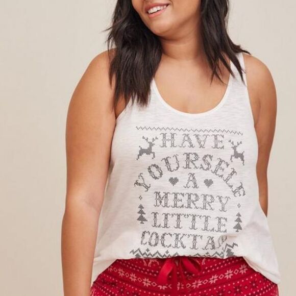 Torrid Merry Little Cocktail Tee - Picture 1 of 4